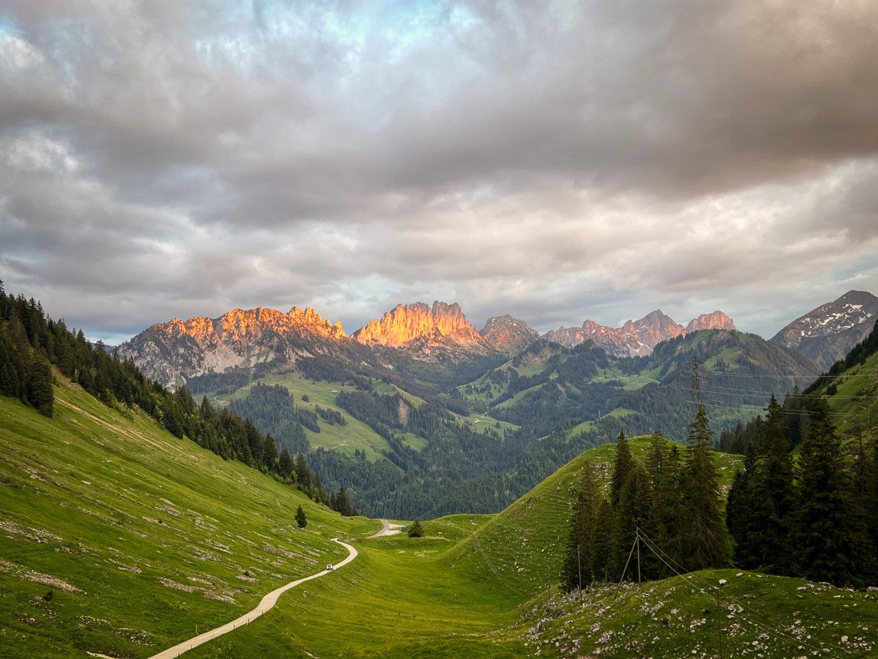 Gastlosen depuis le col des Euschels et le Ritzli Alp