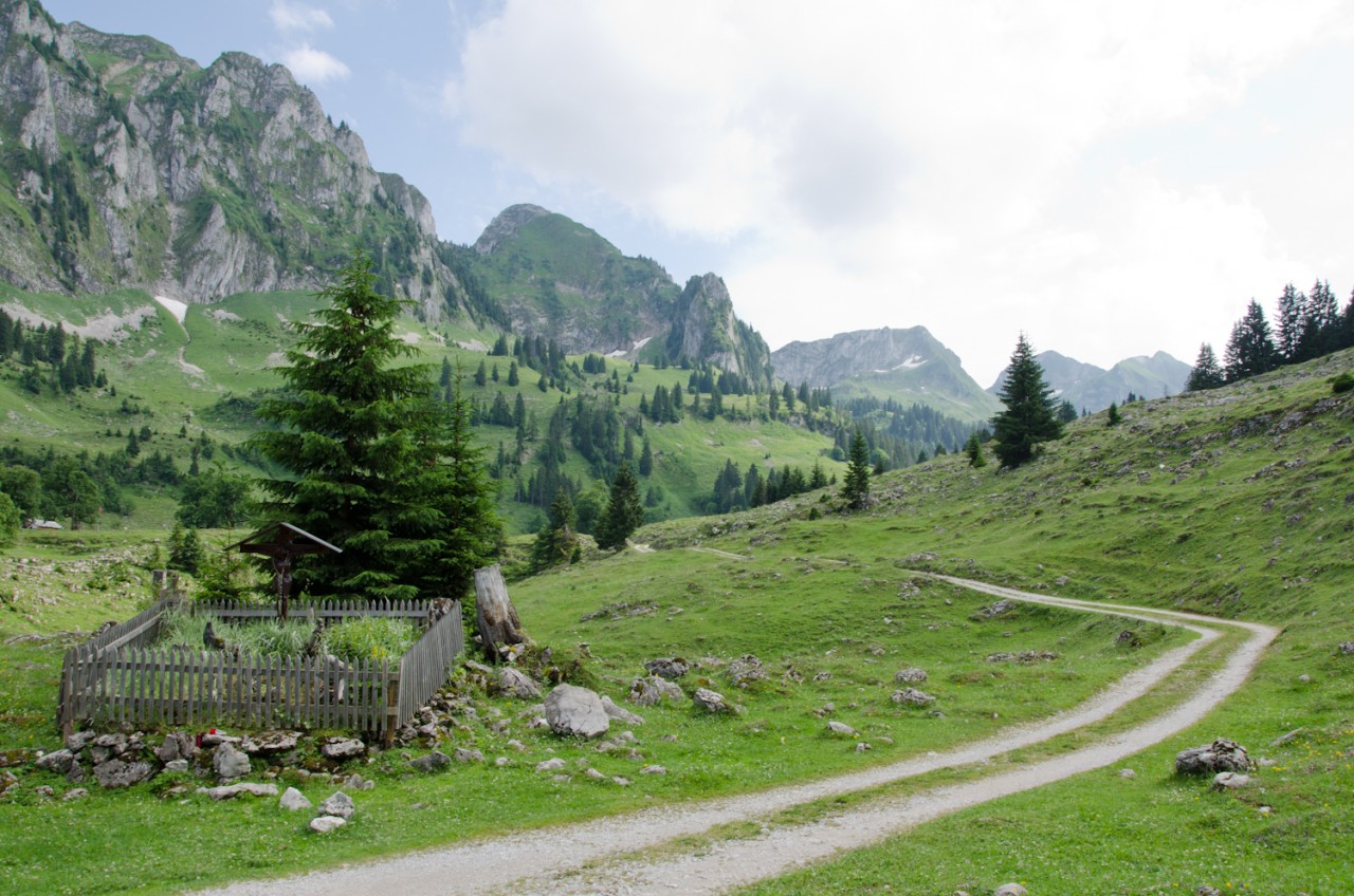 Breccaschlund chemin montagne