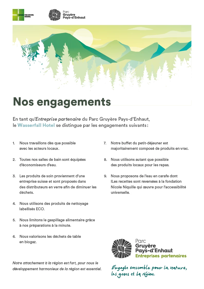Liste des engagements - Wasserfall