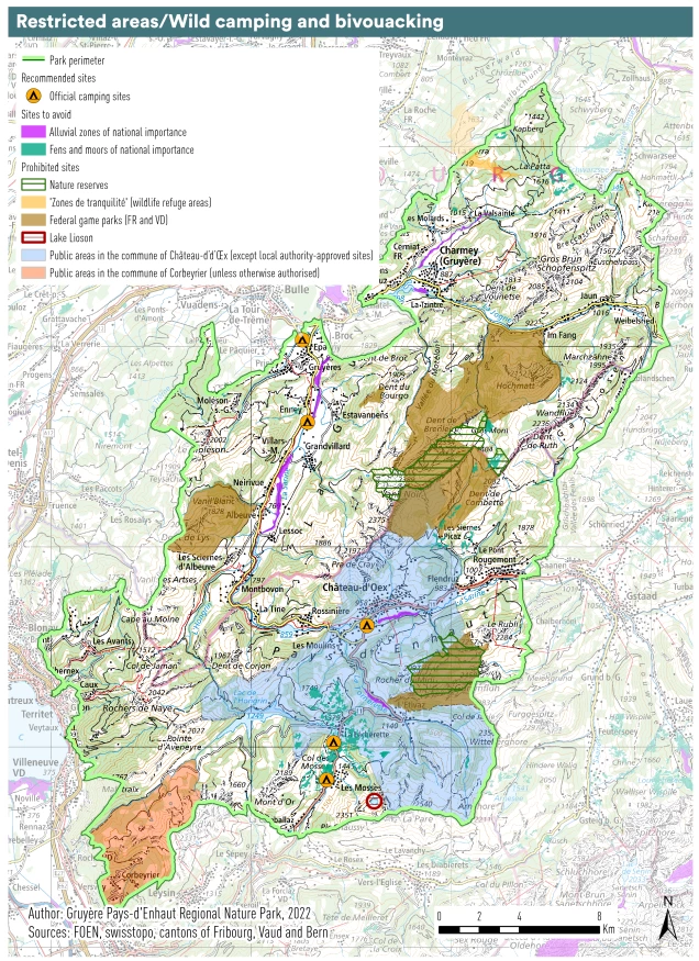 Wildcamping and bivouacking