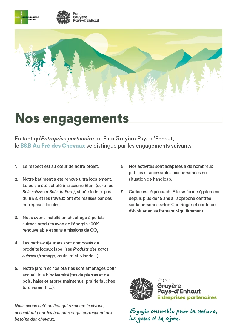 Liste des engagements - Pré des chevaux