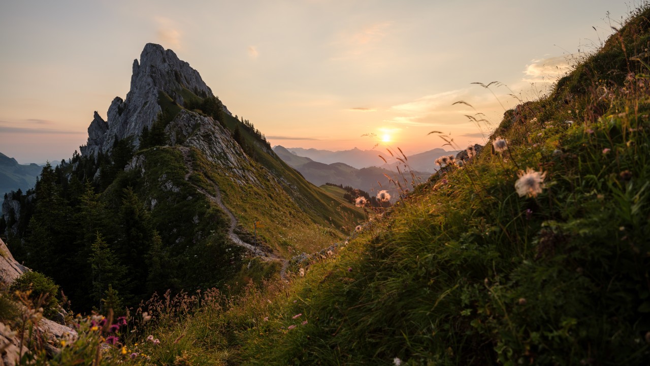 Col du Loup coucher du soleil ©Pascal Gretschen : Fribourg Région-8256x4644