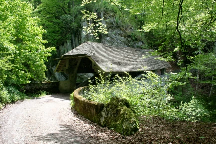 Lessoc-Montbovon pont couvert été